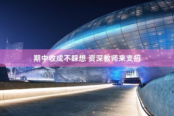 期中收成不睬想 资深教师来支招