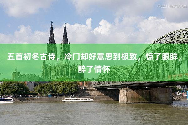 五首初冬古诗，冷门却好意思到极致，惊了眼眸，醉了情怀