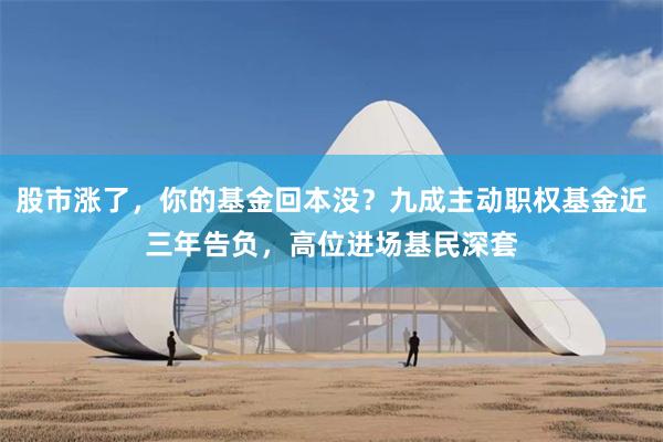 股市涨了，你的基金回本没？九成主动职权基金近三年告负，高位进场基民深套